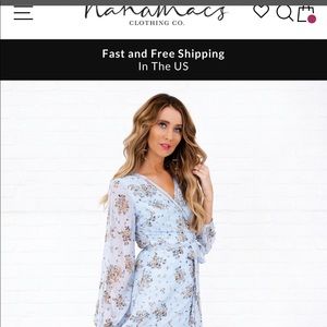 Floral wrap dress
